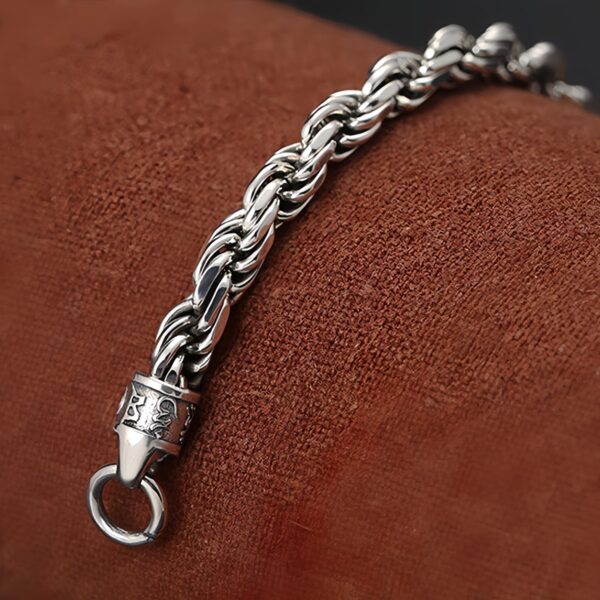Double Dorje Buckle Bracelet in 925 Sterling Silver Double Dorje Buckle Bracelet in 925 Sterling Silver
