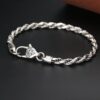 Double Dorje Buckle Bracelet in 925 Sterling Silver Double Dorje Buckle Bracelet in 925 Sterling Silver