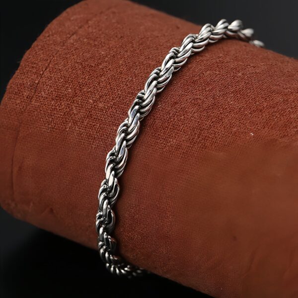 Double Dorje Buckle Bracelet in 925 Sterling Silver Double Dorje Buckle Bracelet in 925 Sterling Silver