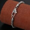 Double Dorje Buckle Bracelet in 925 Sterling Silver Double Dorje Buckle Bracelet in 925 Sterling Silver