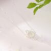 Pearl and Jade Pendant Necklace in 925 Sterling Silver