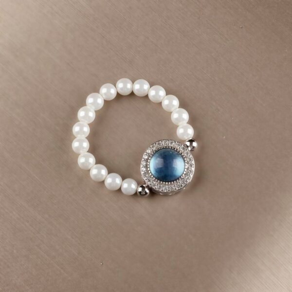 Pearl and Chalcedony Chain Bracelet Pearl and Chalcedony Chain Bracelet - 6