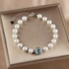 Pearl and Chalcedony Chain Bracelet Pearl and Chalcedony Chain Bracelet - 3