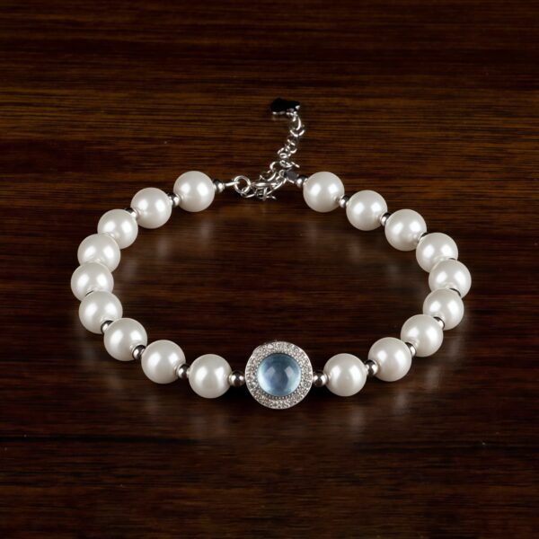 Pearl and Chalcedony Chain Bracelet Pearl and Chalcedony Chain Bracelet - 1