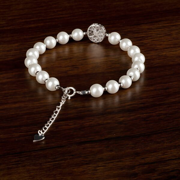 Pearl and Chalcedony Chain Bracelet Pearl and Chalcedony Chain Bracelet - 2