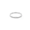 Polished Wave Band Ring in Sterling Silver Polished Wave Band Ring in Sterling Silver - 5