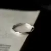 Polished Wave Band Ring in Sterling Silver Polished Wave Band Ring in Sterling Silver - 2