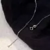 Adjustable Curved Pendant Necklace in Sterling Silver Adjustable Curved Pendant Necklace in Sterling Silver - 4