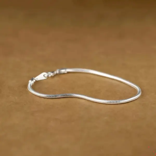 Flexible Snake Chain Bracelet with Lobster Clasp - 1