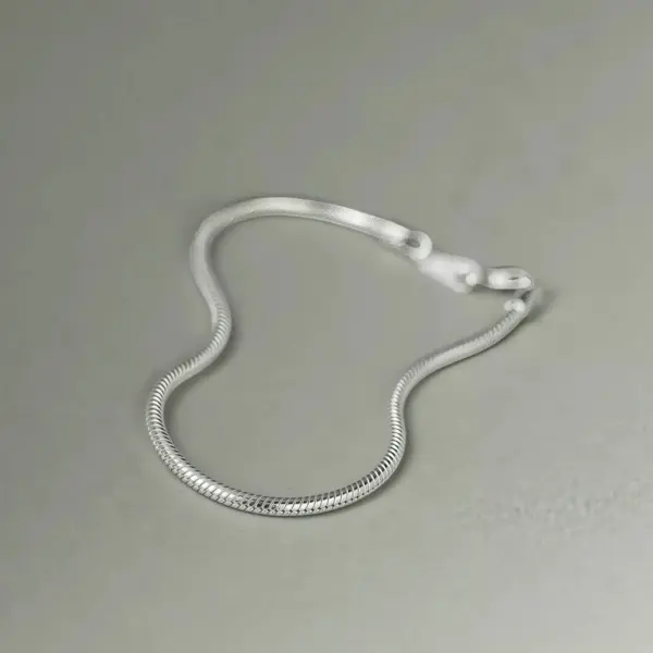Flexible Snake Chain Bracelet with Lobster Clasp Flexible Snake Chain Bracelet with Lobster Clasp - 3