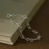 Adjustable Open Link Bracelet in Sterling Silver - 3
