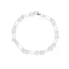 Adjustable Open Link Bracelet in Sterling Silver - 5