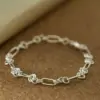 Adjustable Open Link Bracelet in Sterling Silver - 1
