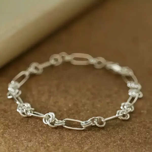 Adjustable Open Link Bracelet in Sterling Silver Adjustable Open Link Bracelet in Sterling Silver - 1