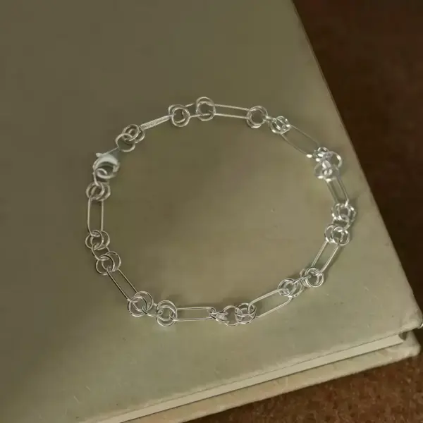 Adjustable Open Link Bracelet in Sterling Silver - 2