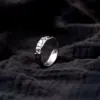 Crinkled Texture Band Ring in Sterling Silver Crinkled Texture Band Ring in Sterling Silver - 4