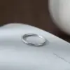 Sandblasted Matte Band Ring in Sterling Silver Sandblasted Matte Band Ring in Sterling Silver - 4