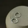 Small Hoop Ear Cuffs in Sterling Silver Small Hoop Ear Cuffs in Sterling Silver - 2