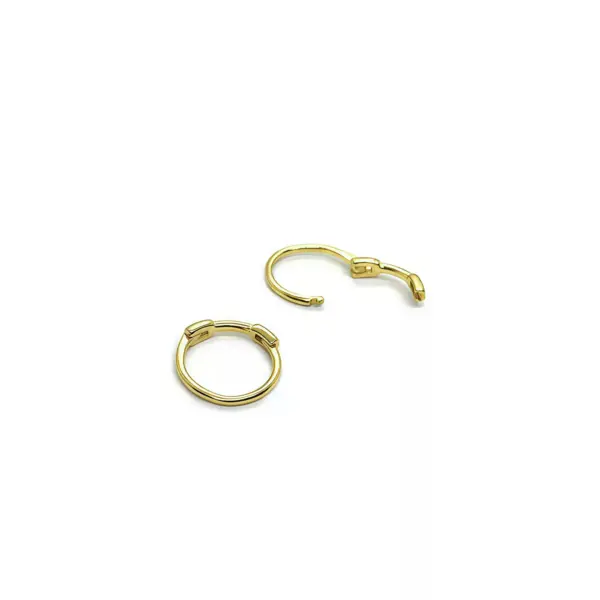 Small Hoop Ear Cuffs in Sterling Silver Small Hoop Ear Cuffs in Sterling Silver - 5