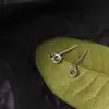 Interlocking Double Loop Stud Earrings in Sterling Silver Interlocking Double Loop Stud Earrings in Sterling Silver - 2