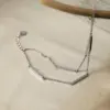 Double-Layer Fine Chain Bracelet in Sterling Silver - 3