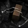Double-Layer Fine Chain Bracelet in Sterling Silver - 2