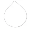 Simple Side-Chain Necklace in Sterling Silver - 5