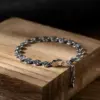 Textured Bracelet with Extension in Sterling Silver - 2