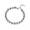 Textured Bracelet with Extension in Sterling Silver - 5