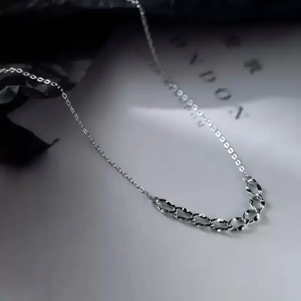 Adjustable Ripple Pendant Necklace in Sterling Silver Adjustable Ripple Pendant Necklace in Sterling Silver - 3